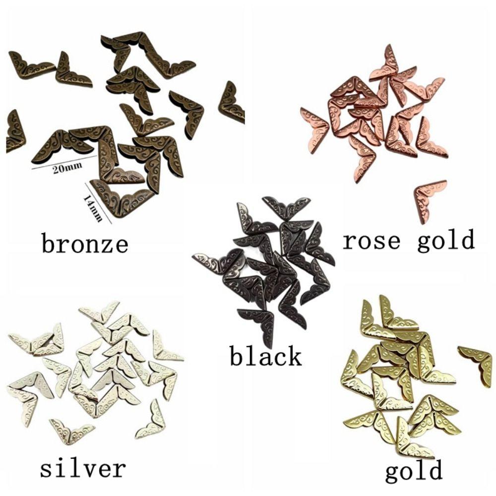 50 шт. DIY протектор для уголков книг винтажные угловые скобы для книг протектор для скрапбукинга дома