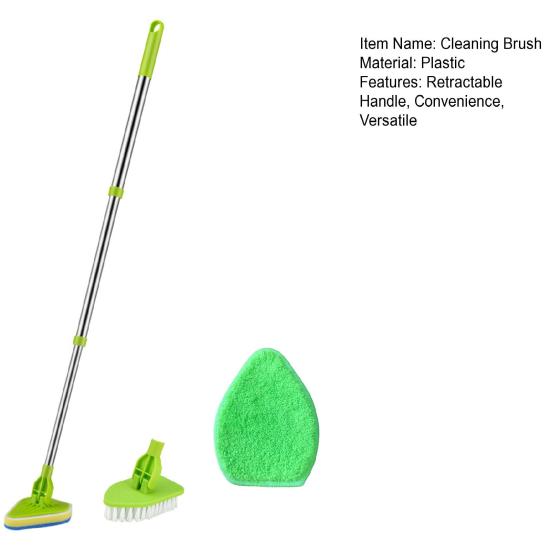 1 комплект щетки для чистки с выдвижной длинной ручкой, щетка для мытья пола 3-в-1 для душа, плитки, щетки для домашней ванной комнаты