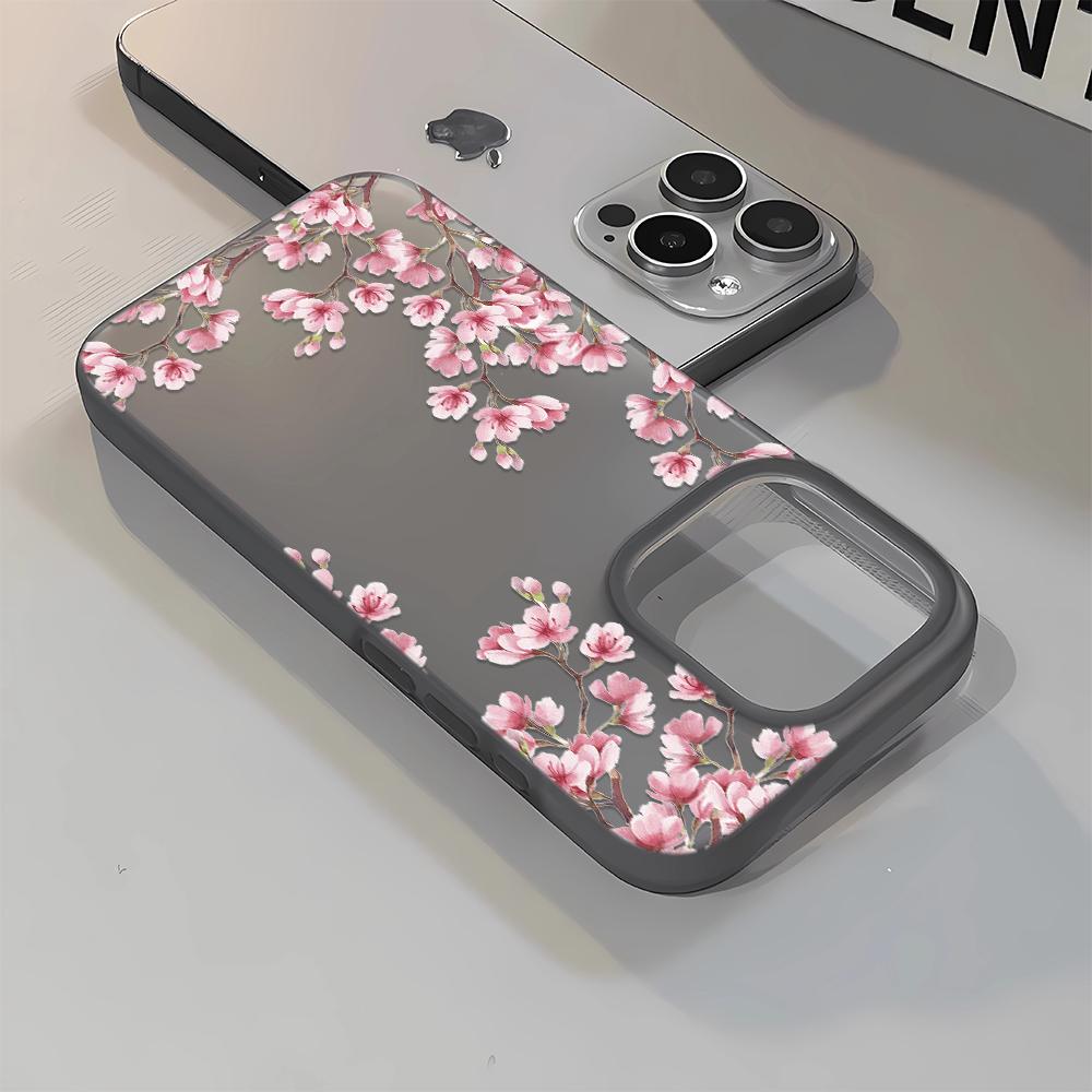 Plum Blossom Design Phone Case For iPhone 17 Air 16 14 15 Pro Plus 13 12 11 Pro Max Shockproof Silicone Phone Cover Fundas