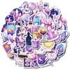 50 Magic Dream Moon Graffiti Stickers Diy Phone Case Guitar File Box Decoration