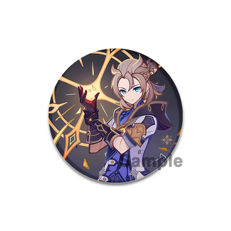 32/44/58 мм Genshin Impact Albedo Pin ручная работа брошь для одежды мультяшный косплей значок украшение на рюкзак ювелирные изделия подарок