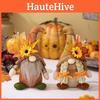 Thanksgiving Decor Standing Faceless Doll Gnome Figurine With Seasonal Hat And Leaf