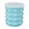 Ice Bucket Silicone Insulated Ice Cube Mold Double Ice Tray for Cocktail Cooling L 13.5x13.5x14cm /