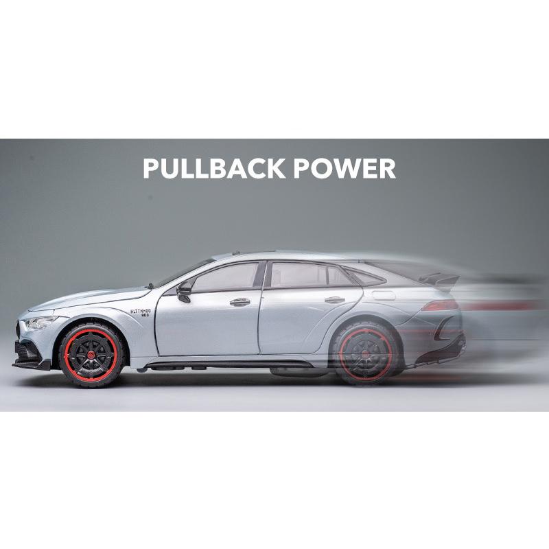 Масштаб 1/24 Brabus Rocket 900, литая под давлением модель автомобиля, игрушечный автомобиль с откатным механизмом, звуком и светом для детей, коллекция подарков для мальчиков и девочек