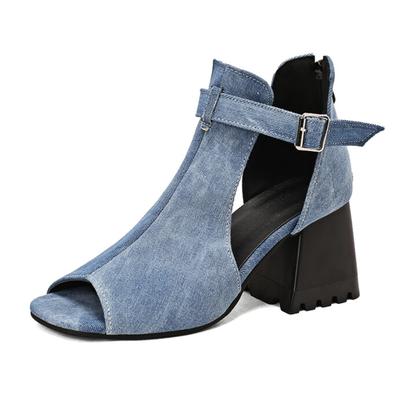 Новый летний дизайн, женские крутые ботинки с леопардовым принтом, ботинки «Челси» разных цветов на массивном каблуке, сандалии для девочек, женская обувь