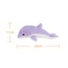 Apricot Lamb Taro Purple Dolphin Plush Toy for Kids, Soft and Cute, Fluffy Taro Purple Dolphin for Girls and Boys, 30cm
