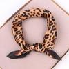 Chic Leopard Print Silk-Style Scarf for Women - Trendy Korean Summer Fashion