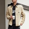Converse Рабочая рубашка с полной молнией из стираного холста Азиатский размер 'Nomad Khaki' Мужская 10022303-A01