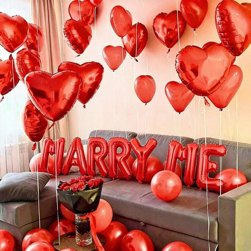 Набор шаров «Выходи за меня» и шаров в форме сердца, декоративные шары для церемоний предложения руки и сердца, свадеб и романтических сцен