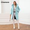 Cinemore Женская куртка, зима 2024, теплые длинные парки, верхняя одежда с капюшоном, женская одежда, модный пуховик, женское пальто 06