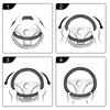 PU Leather Car-styling Steering Wheel Cover Good Grip Car Accessories 15" 37-38CM Anti Slip Breathable Universal Auto Accessorie