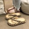 Women's Leopard Print Thick Sole Clip-Toe Summer Outdoor Flip-Flops - Fairy Fashion Style Sandals