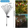 1/2/3/4PCS LED Solar Outdoor Jellyfish Swaying Lights Waterproof Garden RGB Mushroom Lawns Lamp for Patio Yard Garden Decoration