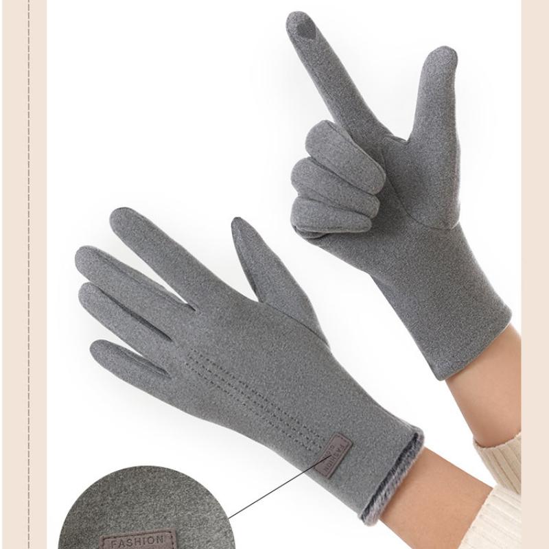 Высококачественные осенне-зимние женские перчатки, утолщенные, для спорта на открытом воздухе, теплые, противоскользящие, для сенсорного экрана, для верховой езды, для женщин