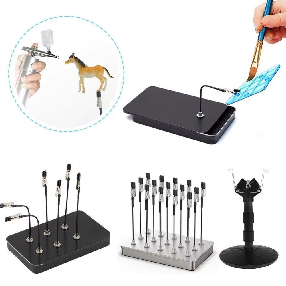 Magnetic Model Painting Stand Alligator Clip Flexible Modeling Tools Price Tag Display