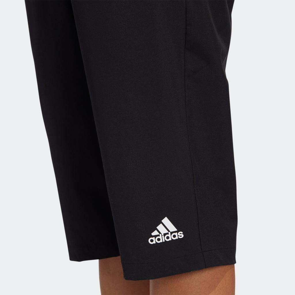Adidas Knitted Sweatpants Women's Black Moderate Straight Fit Pants Unisex FT3081