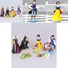 Очаровательная Белоснежка и семь гномов Злая королева Принц Ведьма 8 шт. ПВХ Фигурка Игрушка Кукла Набор