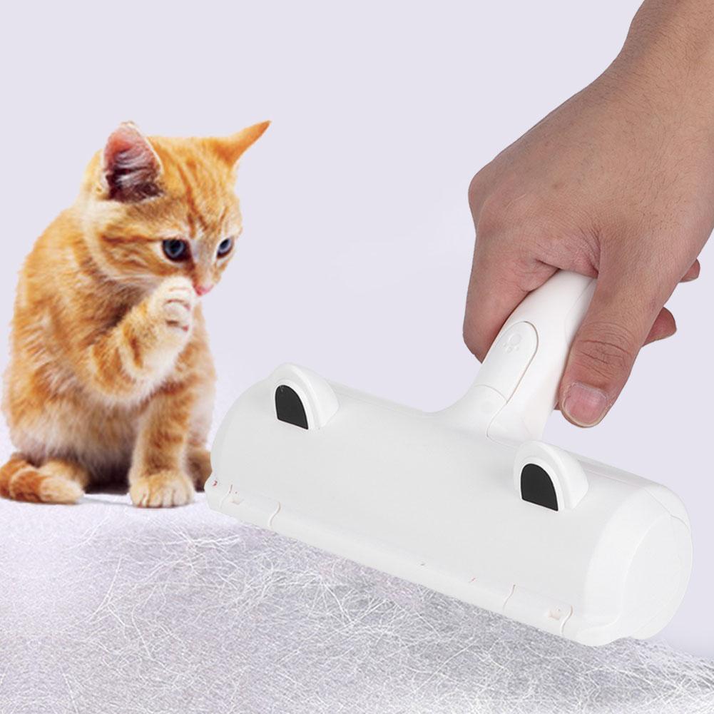 Pet Dog Hair Cleaner Cat Fur Removal Cleaning Brush 2 Way Hair Roller Tools Ear Type