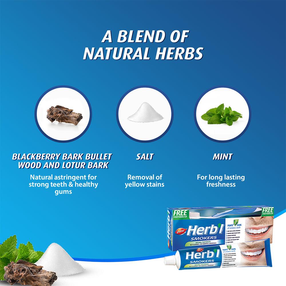 Dabur Herbal Toothpaste Line
