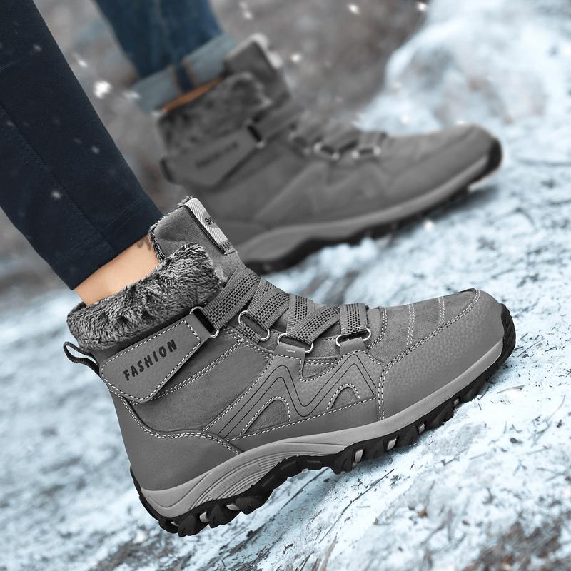 Men's Snow Boots 2025 Winter New Ankle Boots Warm Plush Leisure Waterproof Cotton Boots Fashion Cotton Shoes Men's Cowboy Boots