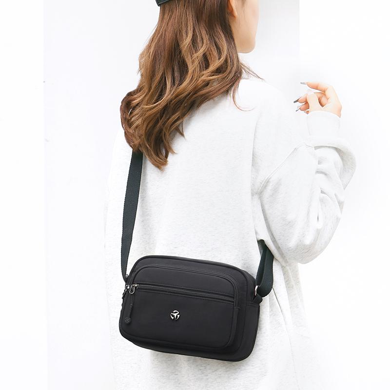 Сумка для поездок на работу Водоотталкивающая нейлоновая сумка Дорожная сумка через плечо Женская сумка через плечо Маленькая квадратная сумка