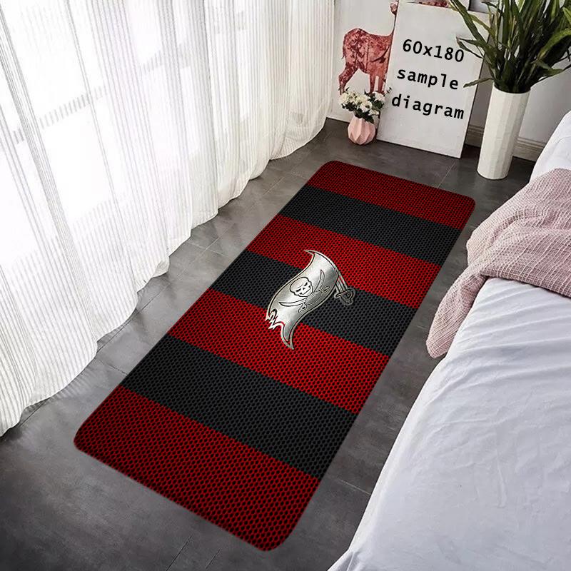 Foot Rug Welcome Floor Mat for Entryway Tampa Bay Buccaneers Bath Hallway Carpet Kitchen Water Absorbed Rugs Fluffy Home Decor
