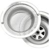 Stainless Steel Sink Filter with Handle Stainless Steel Anti-Rust Mesh Drain, Kitchen & Bathroom Sink, Easy-Clean Clog-Resistant Design