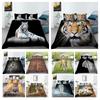 Bedding Set 3D Animal Bedding Set Pillowcase Warm Breathable Bedclothes Home Textiles Quilt Cover Kids School Adults