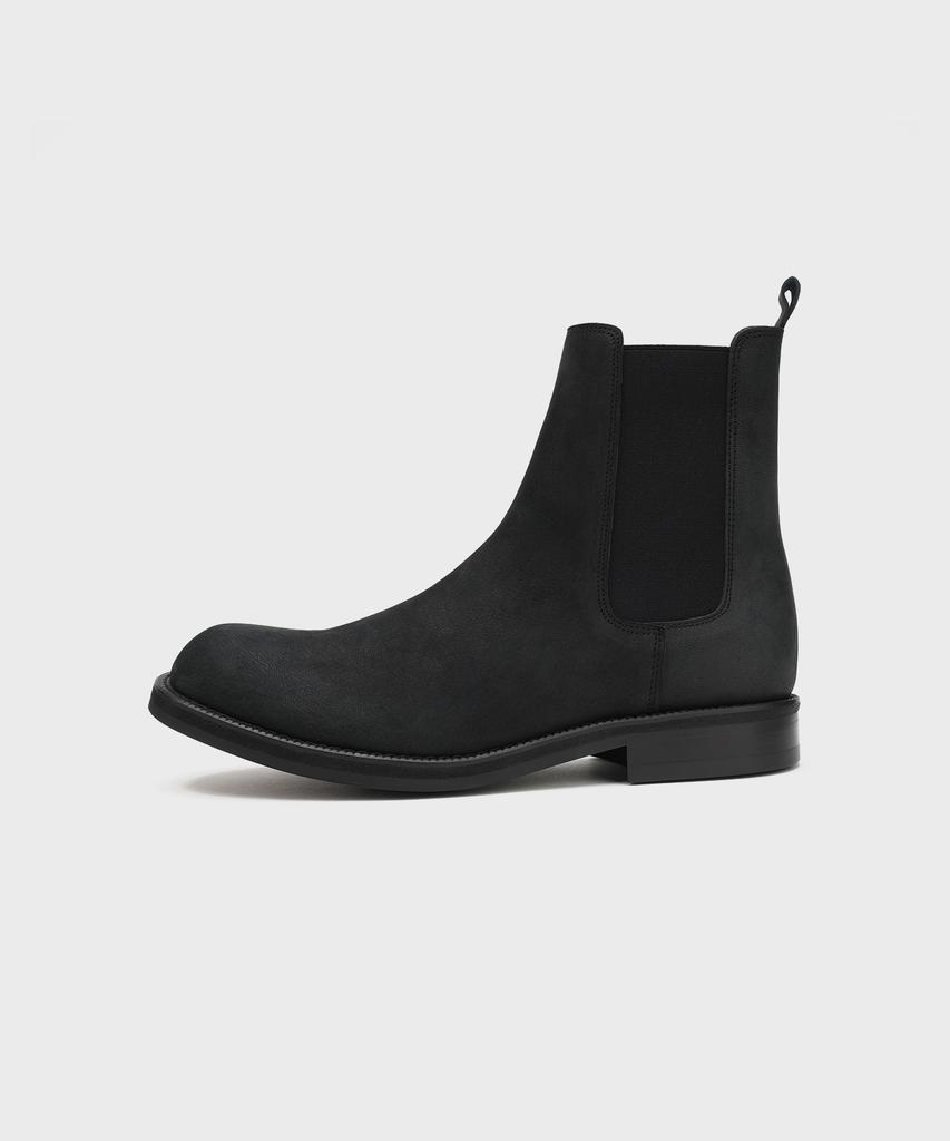 Firenze Atelier [Vibram] All Day Round Toe Chelsea Boots 2600 [Natural Black]