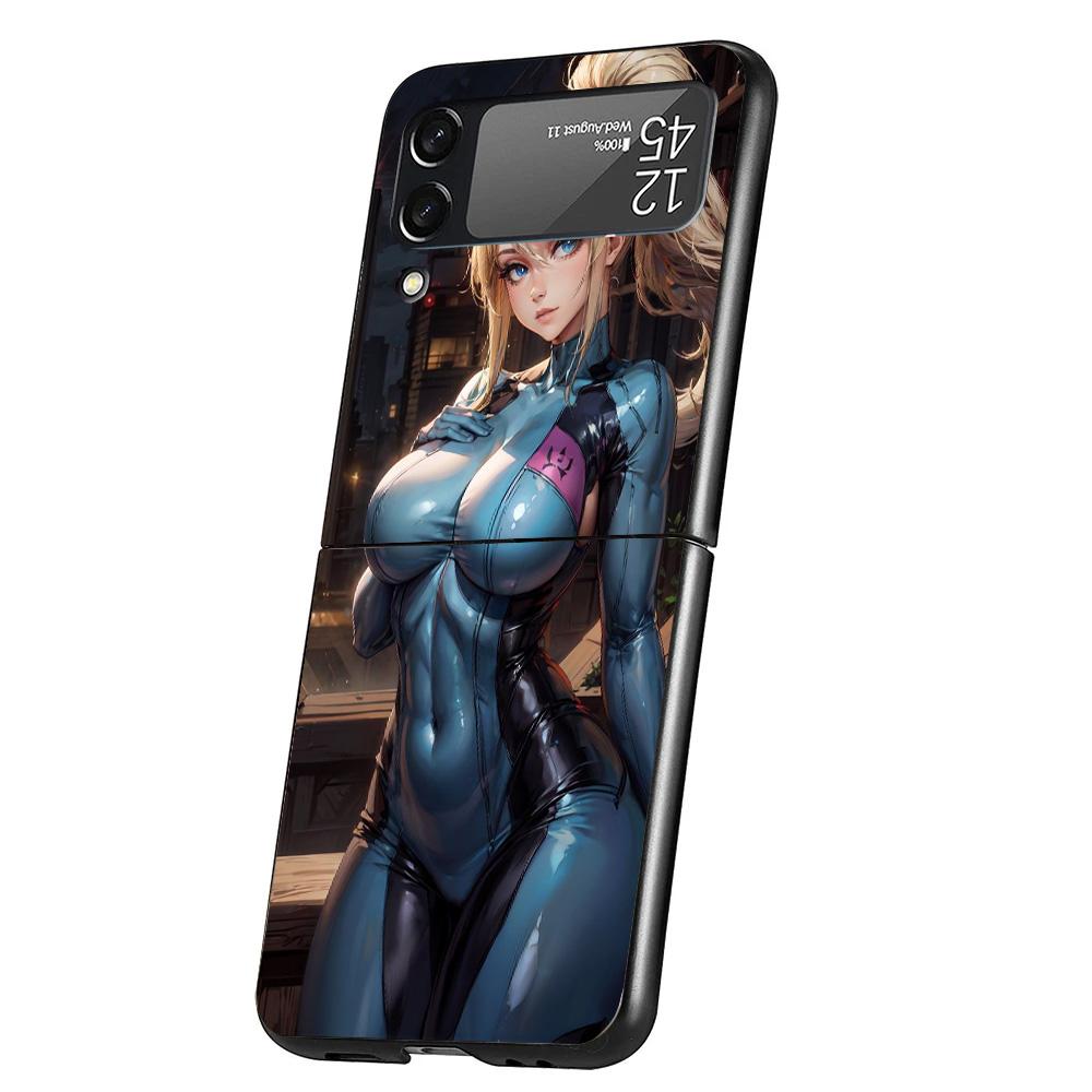 Game M-Metroids Cover Phone Case For Samsung Galaxy Z Flip 7 6 5 4 3 5G Flip7 Flip6 Flip5 Flip4 Flip3 Black Fundas Shell