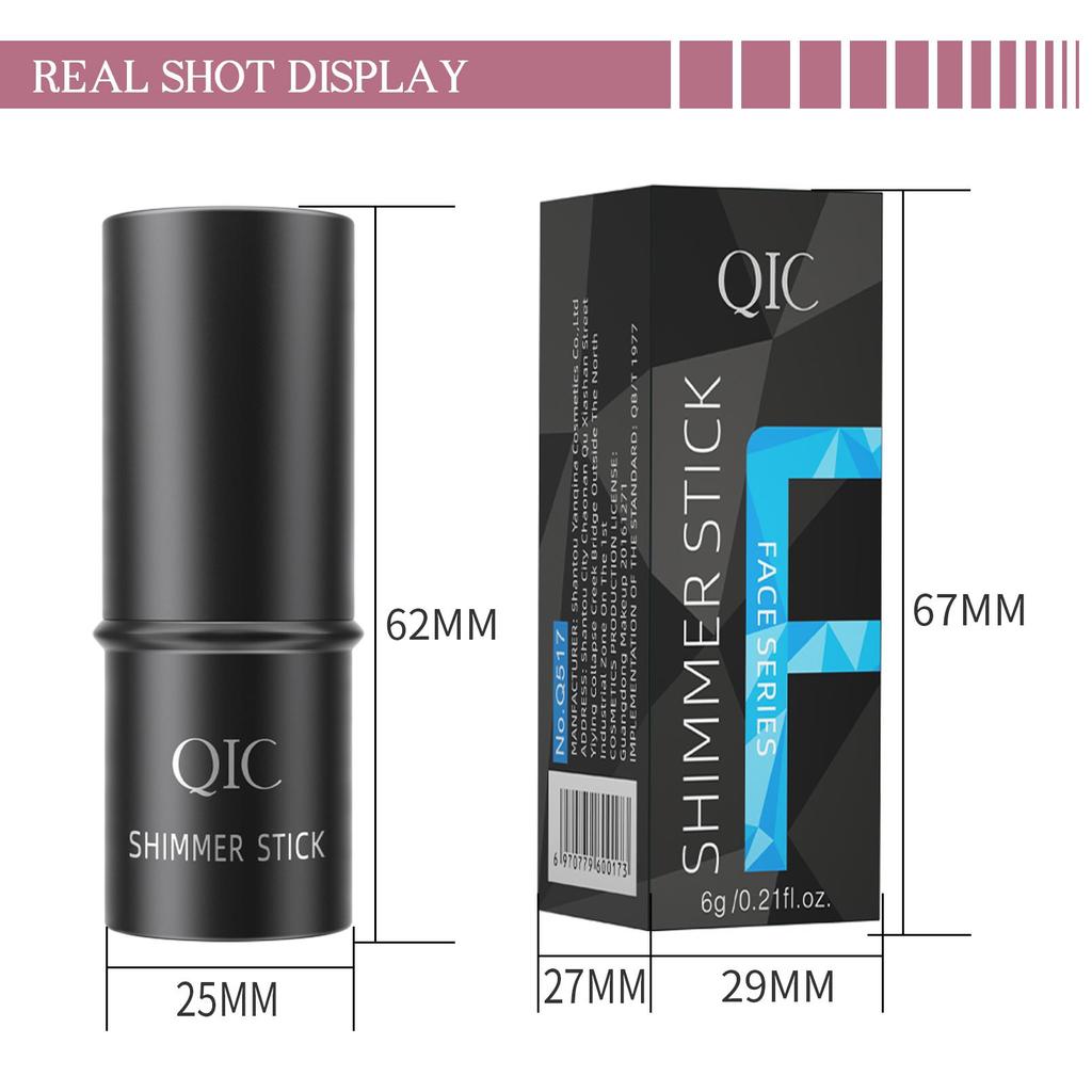 Блестящий хайлайтер, бронзатор, контурная палочка для лица, румяна, мерцающая пудра, кремовая косметика для макияжа