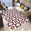  Checkered Floral Small Fresh Carpet Washroom Floor Mat Rugs Living Room Rugs for Bedroom Moderne Home Dekoration