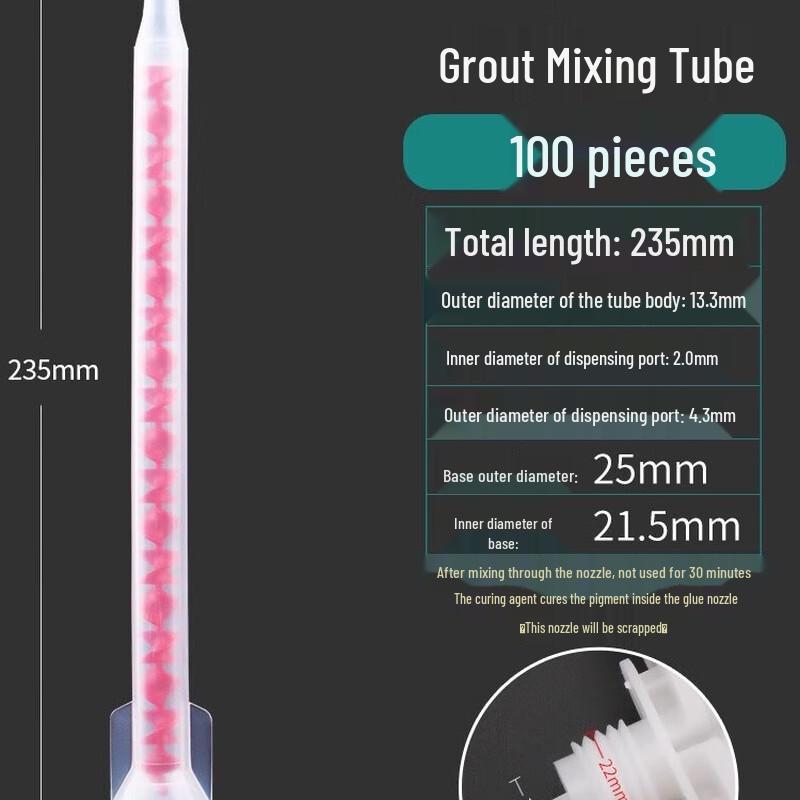 Grout Sealant Mixing Nozzles 100-Pack