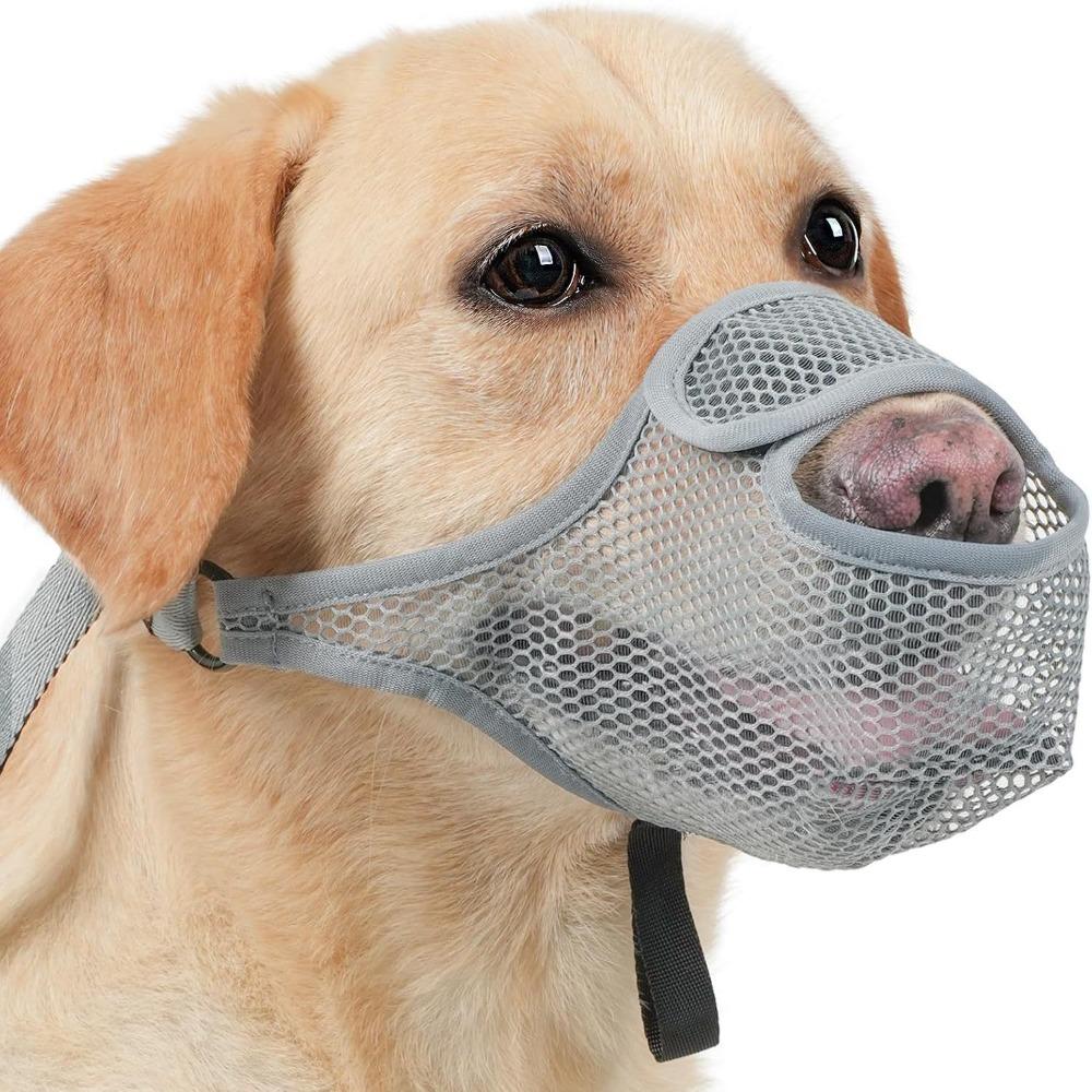 Adjustable Strap Dog Mouth Cover Anti-Bite Pet Mouth Mask Durable Mesh Dog Muzzle  Family Use