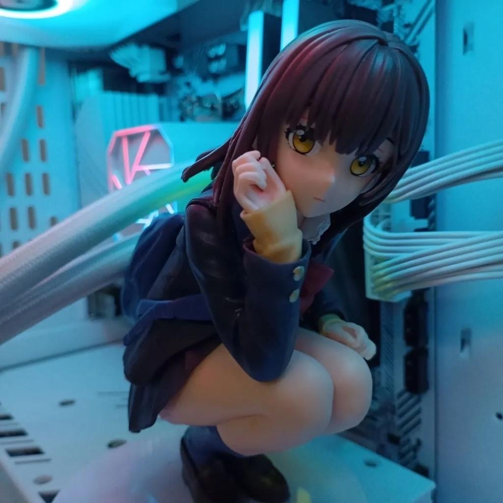 Anime Figure Ogiwara Sayu Shave The Beard And Pick Up Schoolgirl Sitting Uniforms Model Ornaments Collection Doll Toys Gift