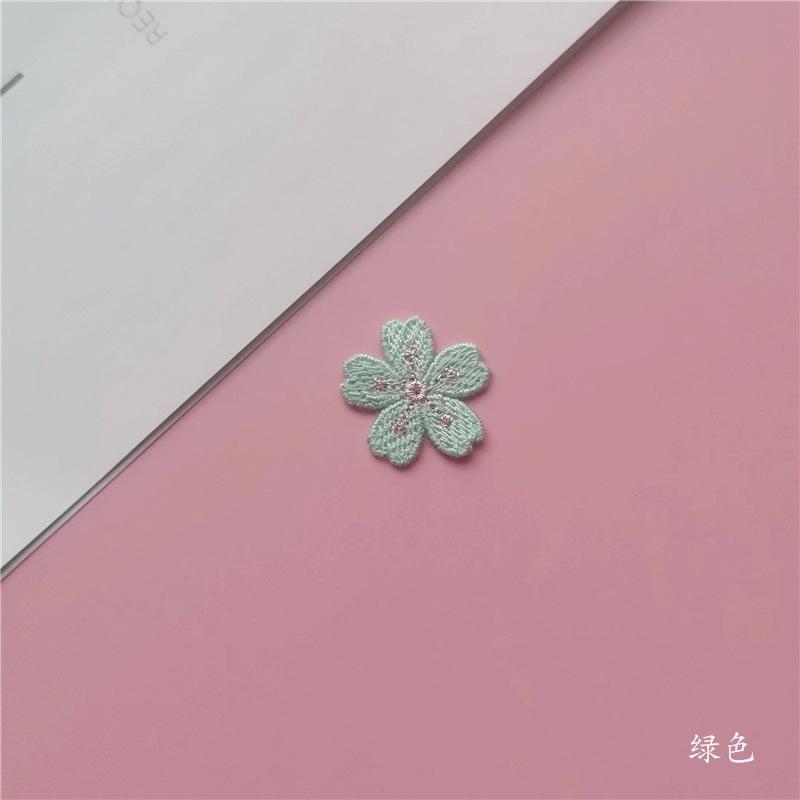 Цветные цветы, вышитые цветы в виде пятилепестков, наклейка на ткань, чехол для мобильного телефона, наклейка на ткань, вязаная нашивка из золотой нити, декоративная вышивка на шляпе