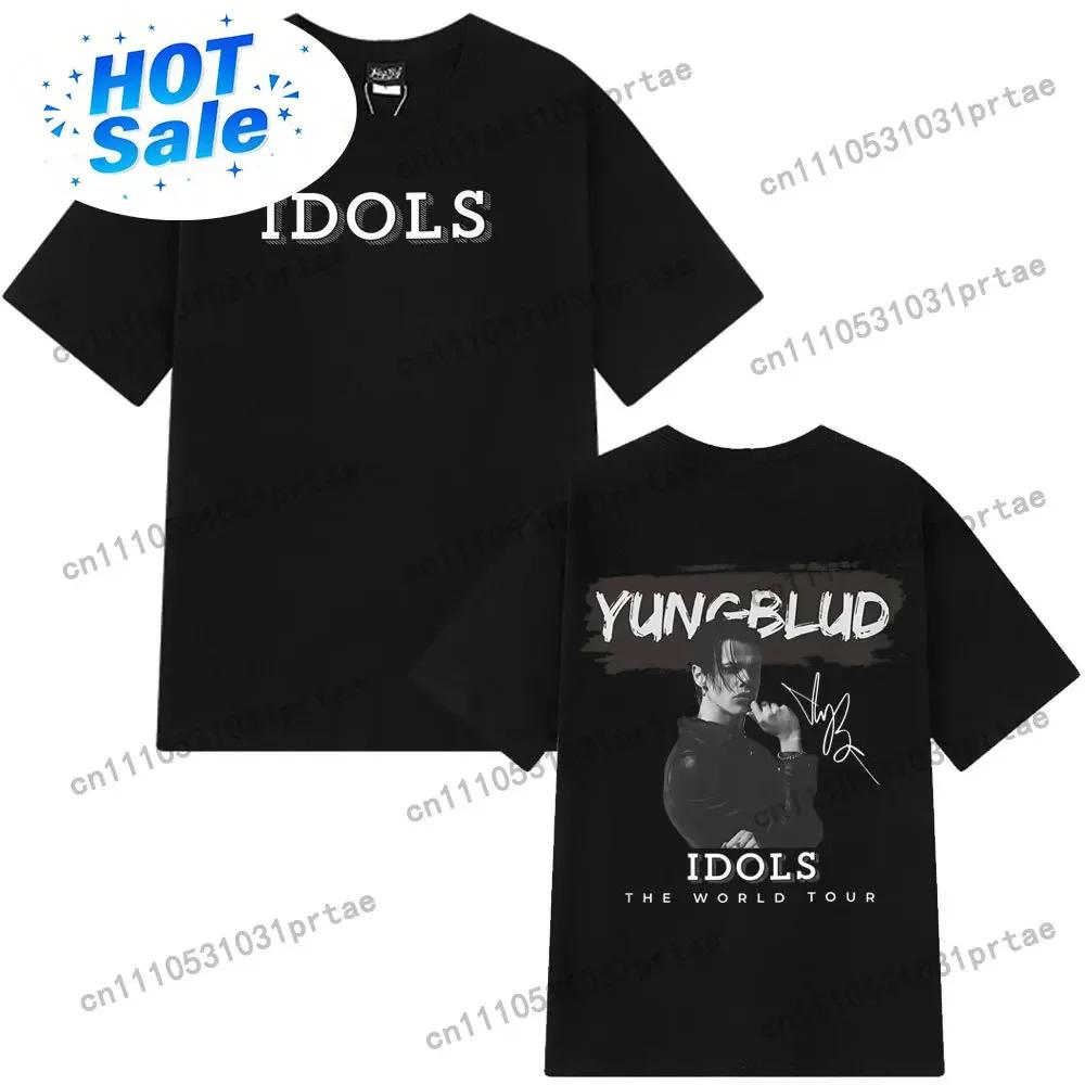 Yungblud 2025 World Tour New Idols Vintage Tshirt Unisex Wounisex Punk Rock T Shirts Shortsleeved Cotton Hiphop Oversized Tshirts