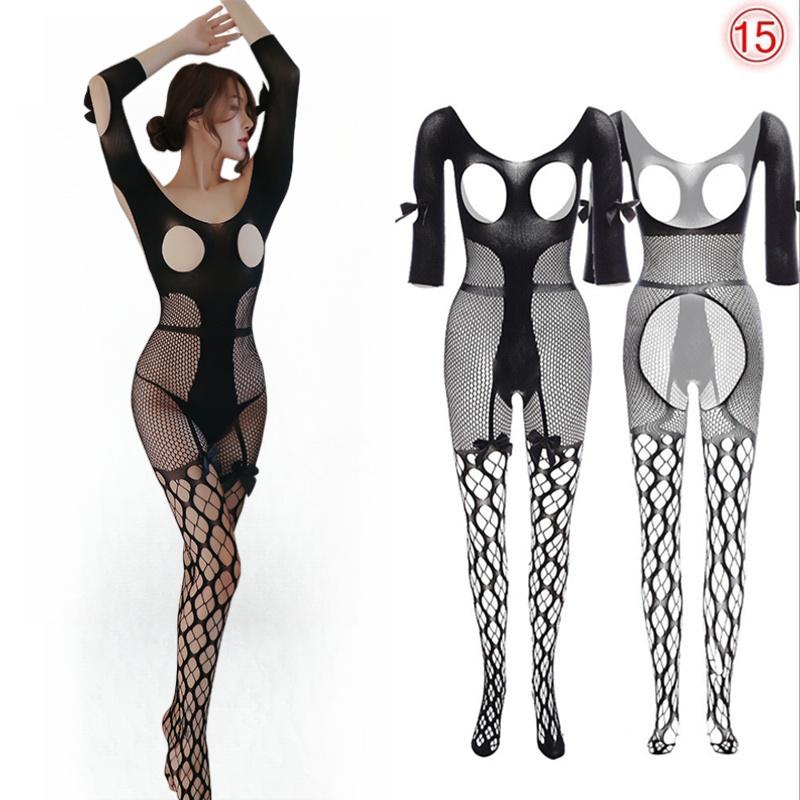 New Fashion Plus Size Women Fishnet Body Stocking Underwear Sexy Bodysuit Lingerie