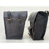 Hand-Crafted Black Leather 3 Saddle Bag Motorcycle Swingarm 2 Storage Tool Pouch