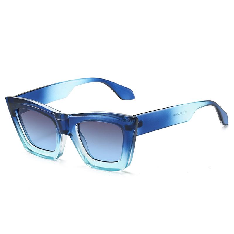 New Fashion Gradient Cat Eye Sunglasses Women Vintage Square Shades Brand Designer Luxury Sun Glasses Uv400 Eyewear