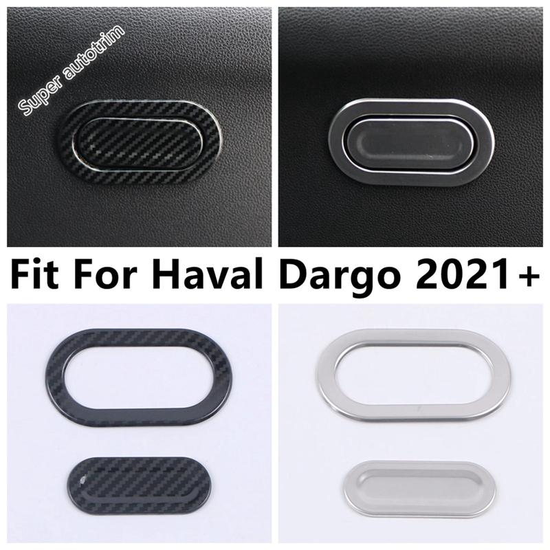 For Haval Dargo 2024 Car Copilot Storage Glove Box Handle Handrail Frame Cover Trim Sticker Stainless Accessories