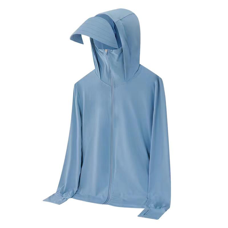 Трендовая женская куртка из легкого ледяного шелка с защитой от УФ-лучей для активного отдыха