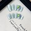 Pure Hand-made Phototherapy Wearer Green Jasmine Finished Product Reusable Nail Art Patch