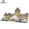 KNEW BUILT Louvre Микро Мини Строительные Блоки для Взрослых Наборы Архитектурных Игрушек Строительство Детская Игрушка Сборные Кирпичики