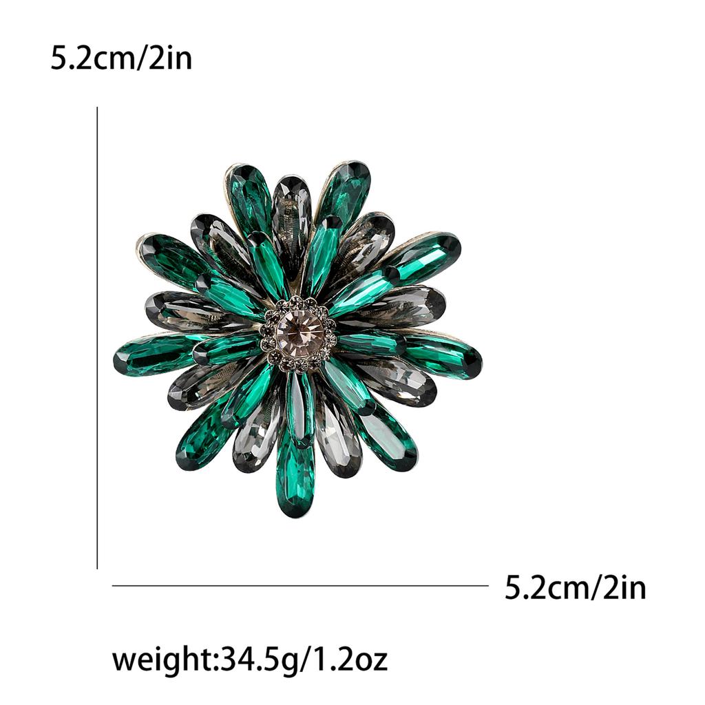 Rhinestones Sunflower Sunflower Brooch Plant Flower Pin Ladies Dress Suit Brooch Ornament Gift
