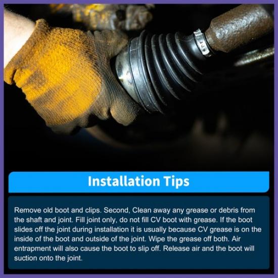 Универсальный пыльник ШРУСа с 2 хомутами из нержавеющей стали Ремонтный комплект пыльника ШРУСа