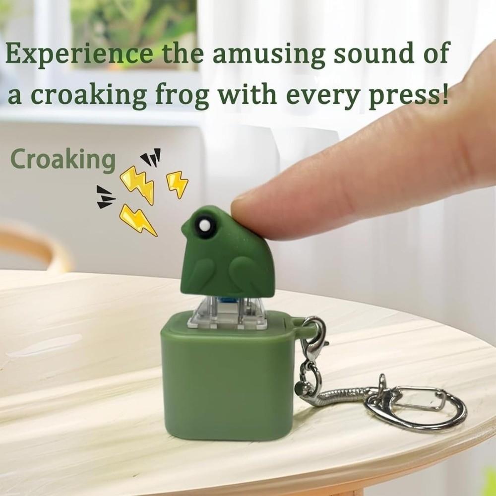 Rechargeable Frog Croaking Fidget Toy Fidget Keychain  for Kids Adult