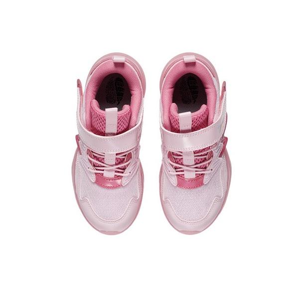 Li Ning Kids Comfortable Sports Non-Slip Shock Absorbing Wear-Resistant Low-Top Casual Shoes Kids Casual Shoes Pink YKNS012-4