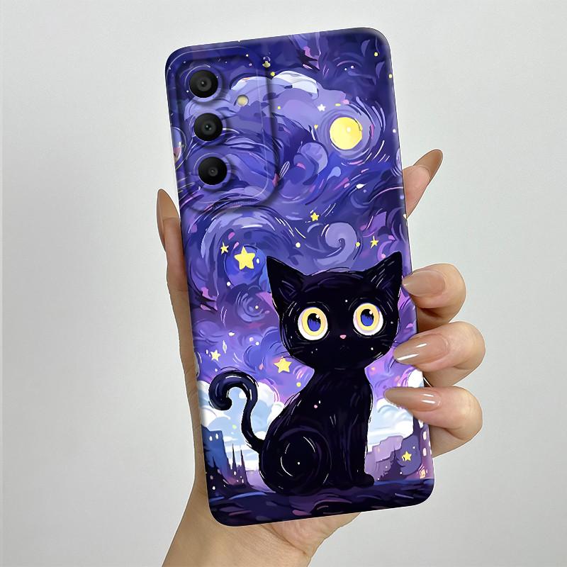 Sweet Soft Phone Case for Samsung Galaxy A15 A155 A156 4G 5G Fashion Cool Painted Cases Protection Back Cover Accessories Casing