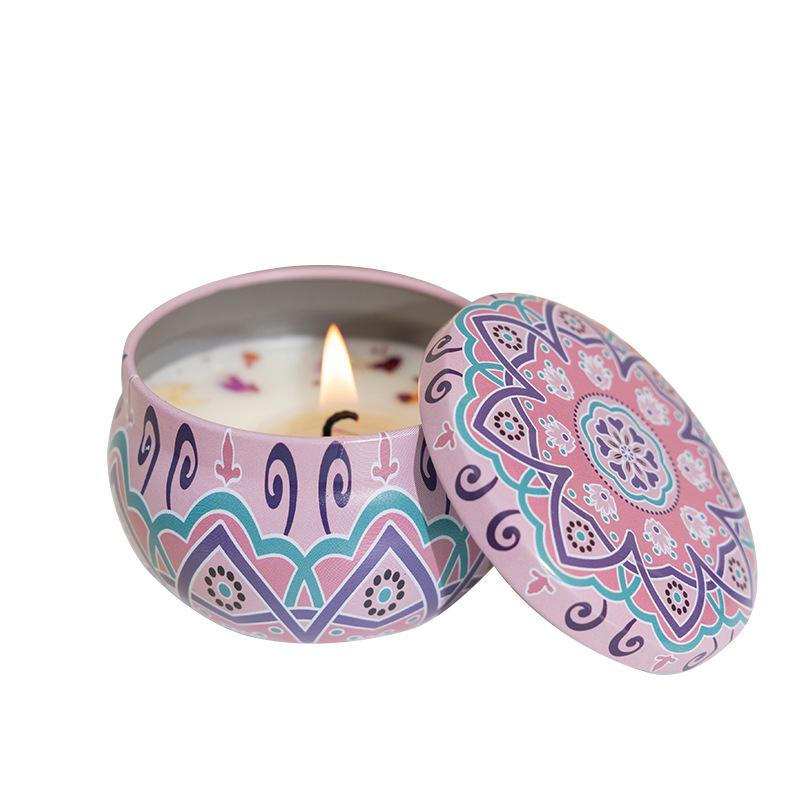 Романтическая соевая свеча – Ароматизированный подарок с сушеными цветами для свадеб, дней рождения и Дня святого Валентина